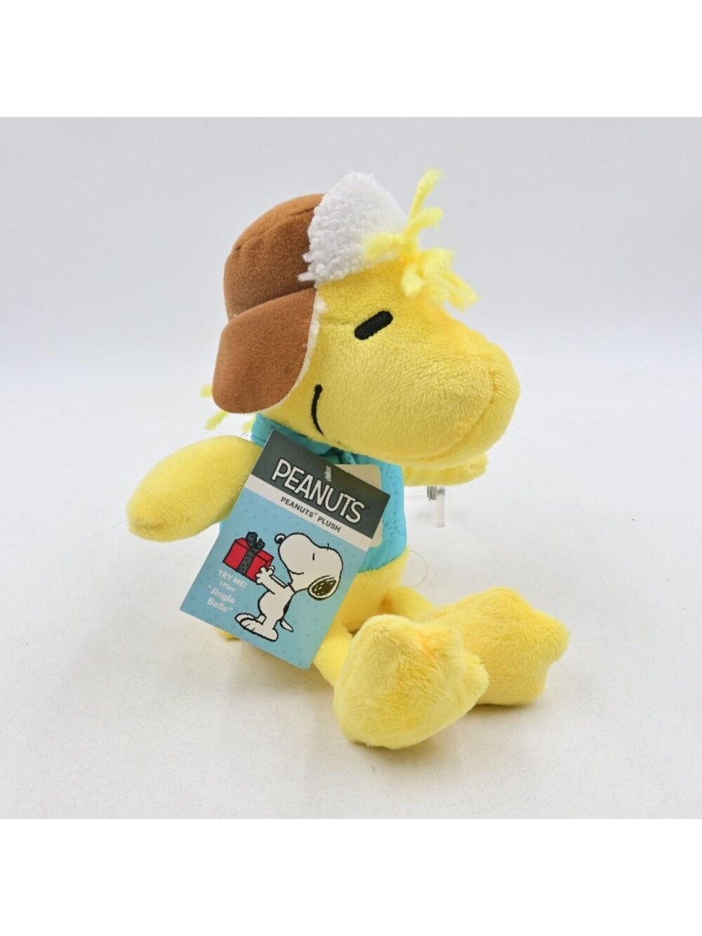Peanuts Woodstock Musical Plush Christmas 10" Plays Jingle Bells Stuffed Toy NWT